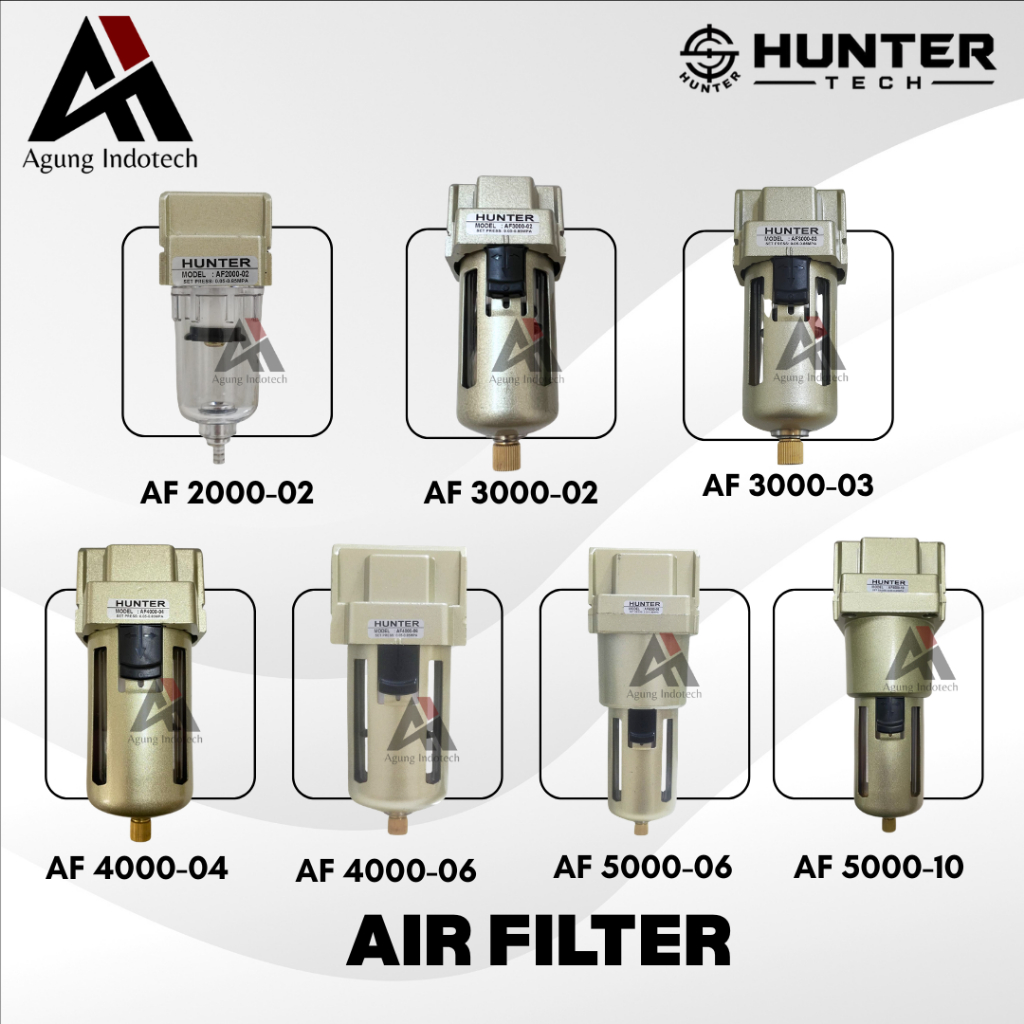 HUNTER AF2000-02 AF-3000-02 AF4000-04 AF4000-06 AF5000-06 AF5000-10 AIR FILTER