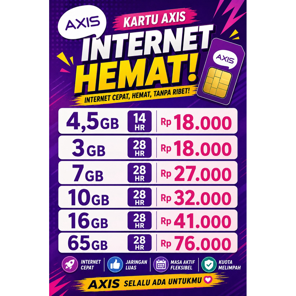 Promo Kartu Paket Axis