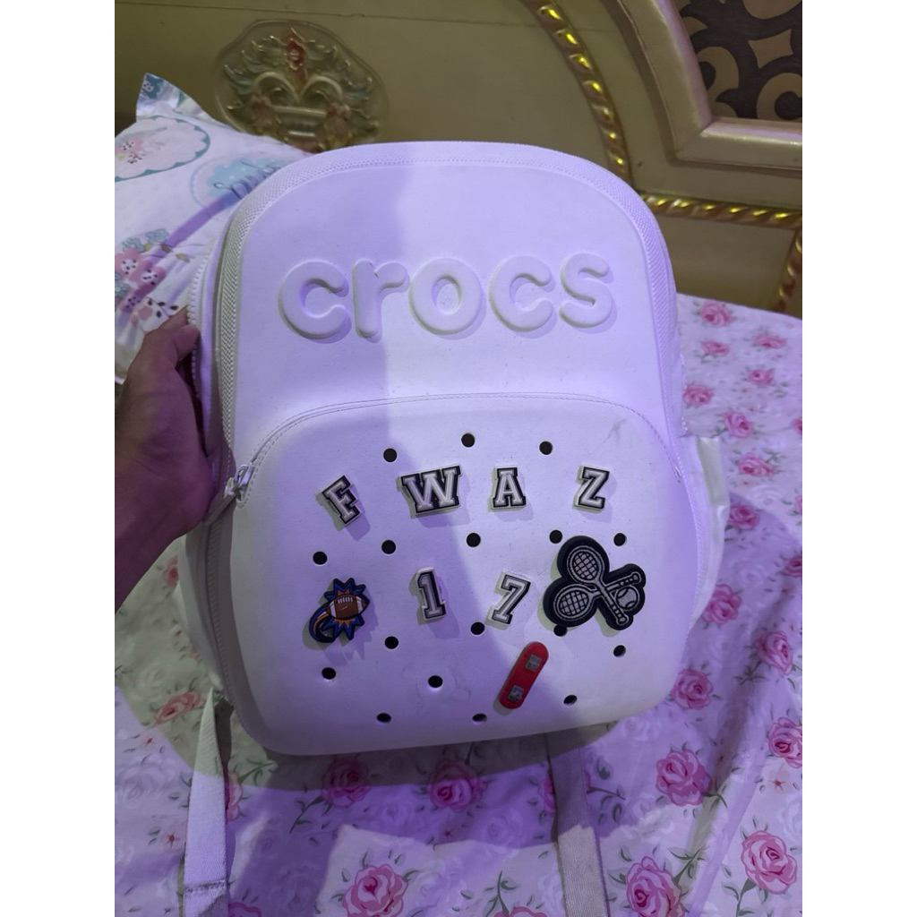 Tas Crocs, backpack cross. Include jibbitz senilai 500k up