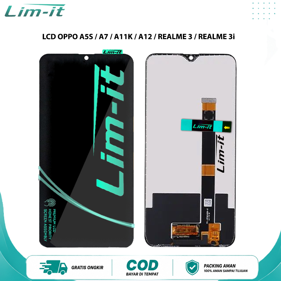 LCD Touchscreen (Layar Sentuh) Hp Oppo A5S / A7 / A11K / A12 / Realme 3 / Realme 3i Original 100% Ta