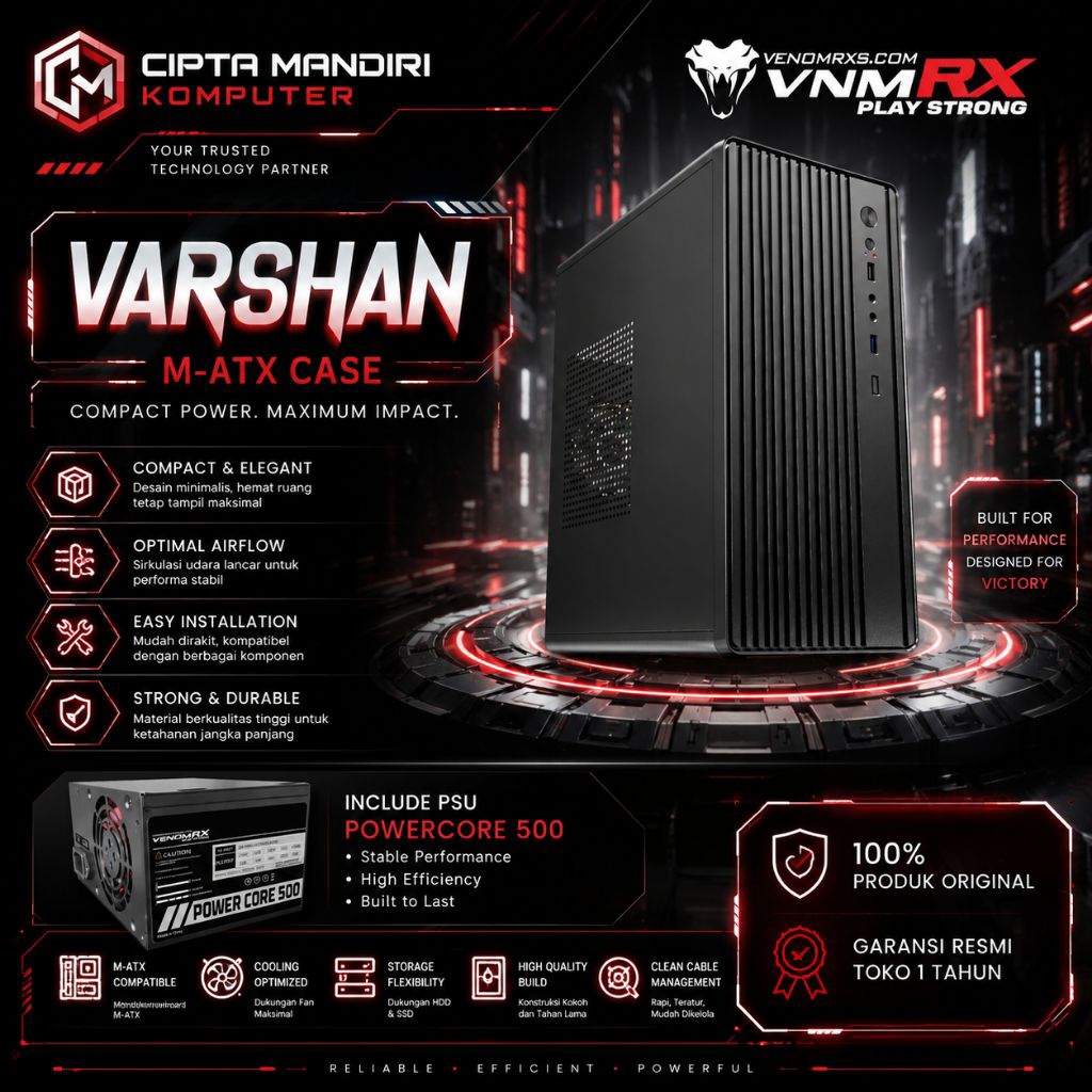 VENOMRX VARSHAN CASE + POWERCORE PSU