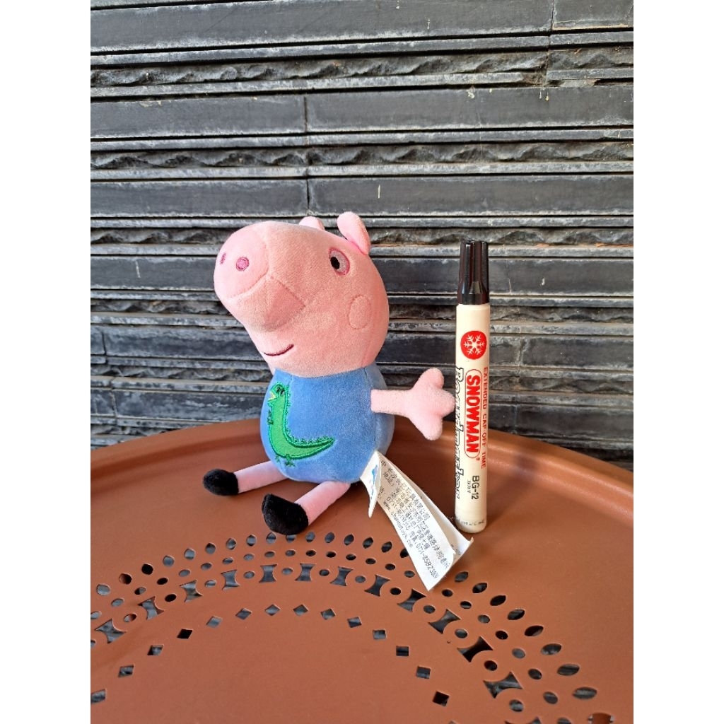 boneka preloved-boneka kartun peppa pig(george pig)
