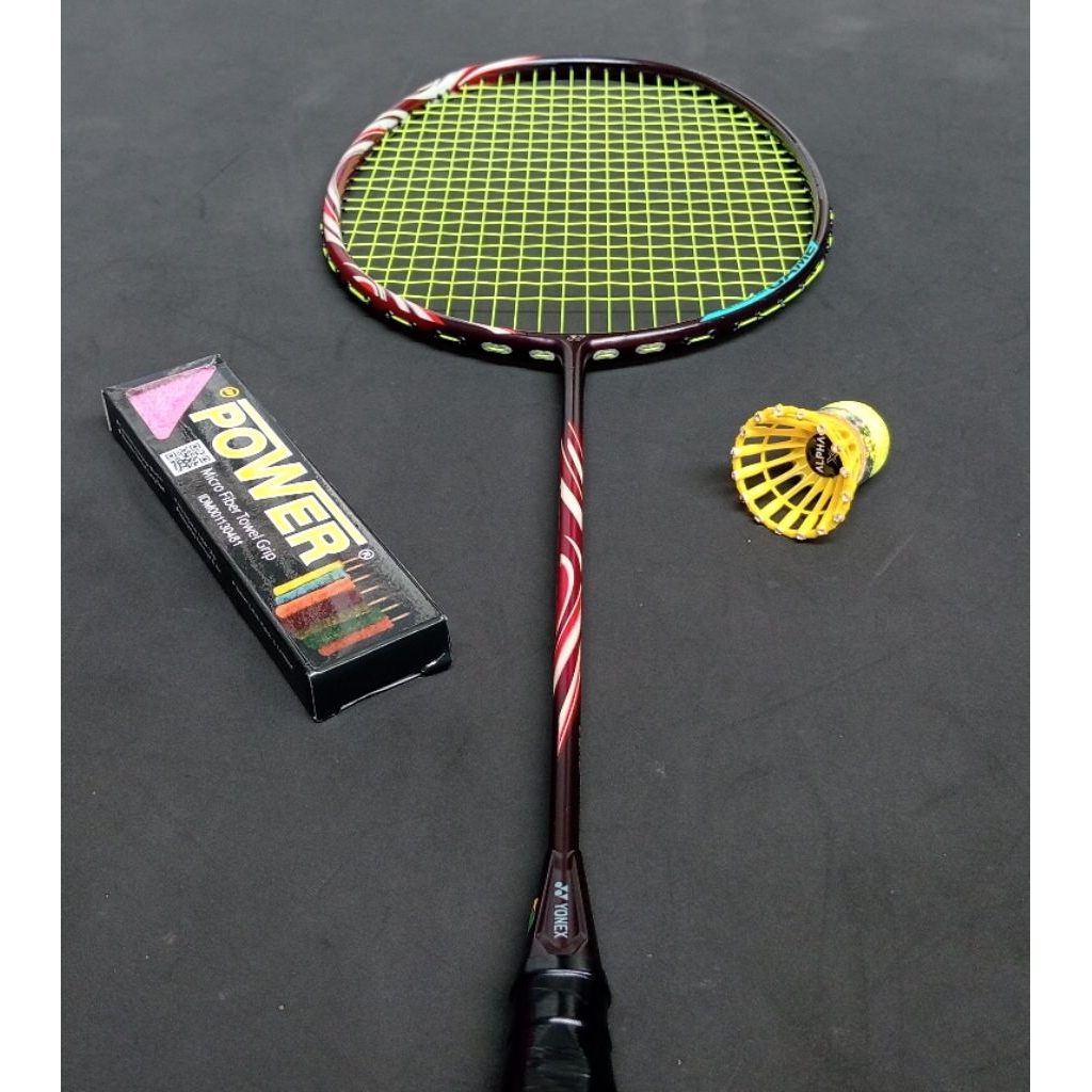 Raket badminton bekas second original yonex astrox 100 game kurenai