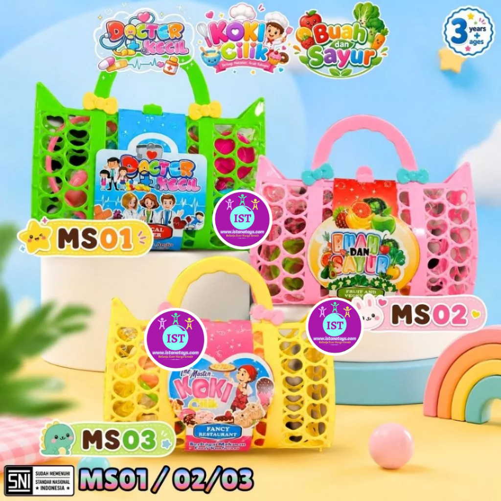 COM Mainan Edukasi Keranjang Tas Kecil MS01/MS02/MS03
