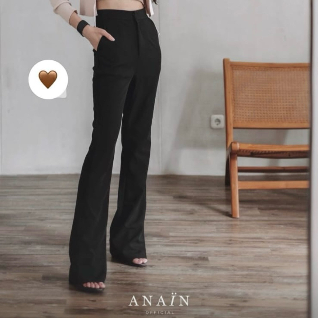 PRELOVED ANAIN - GAIA PANTS IN BLACK SIZE S
