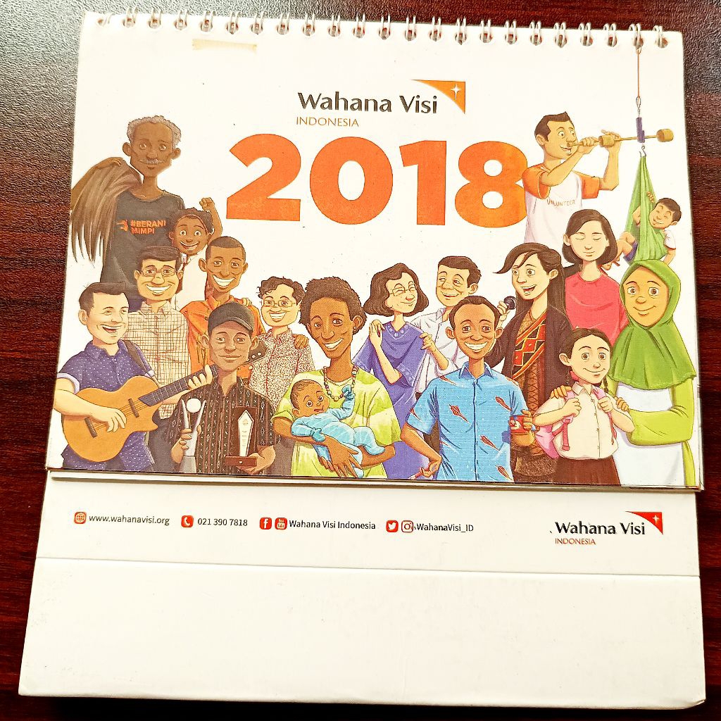 Kalender Meja Wahana Visi Tahun 2018