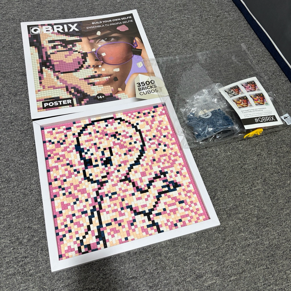 Preloved QBRIX Photo Constructor POSTER 3500 bricks