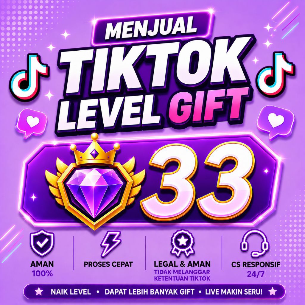 ready akun tiktok level 33