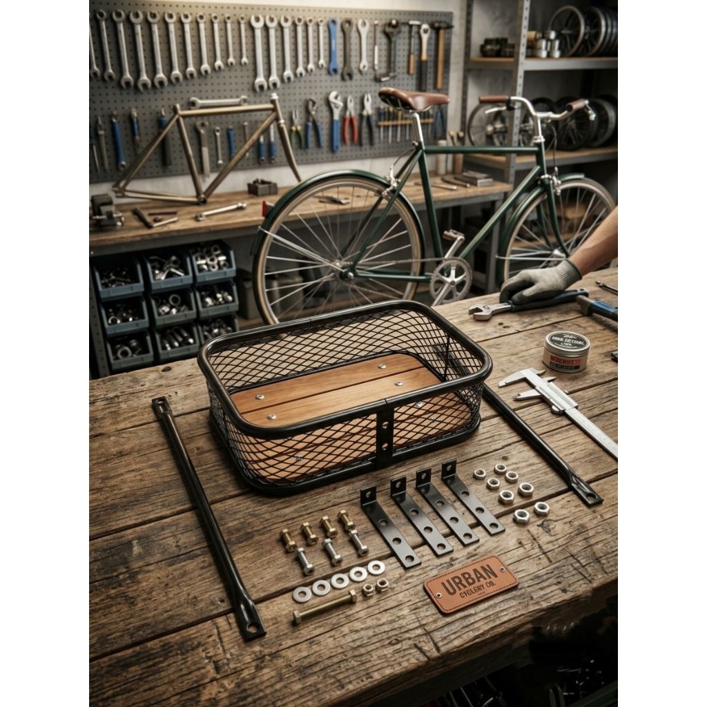 KERANJANG SEPEDA alas kayu universal sepeda fixie federal mtb keranjang depan sepeda universal fixie