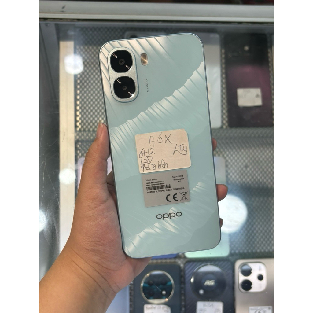 Oppo A6x Ram 6+12/128GB FULLSET SECOND