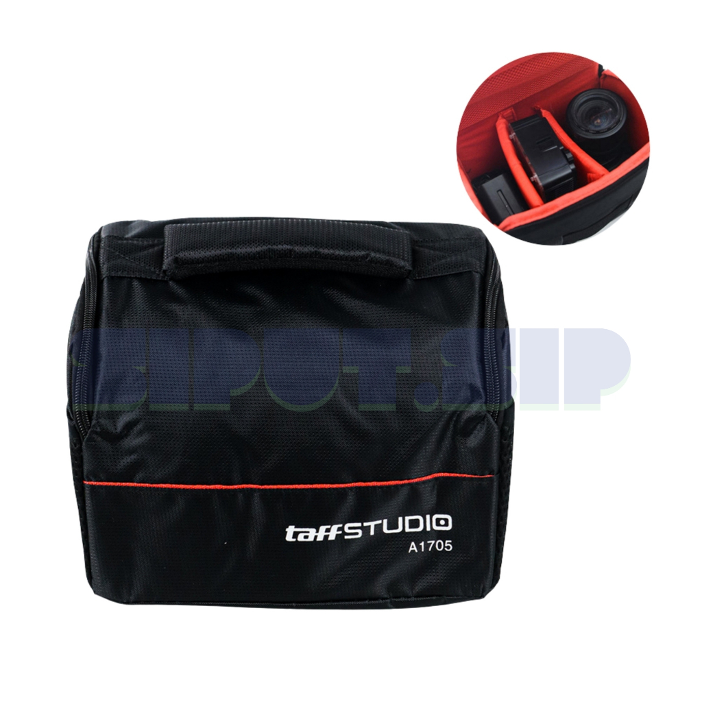 Tas Kotak Kamera Selempang DSLR Camera Digital Canon Nikon Sony Universal Large 2 Lensa 1 Body