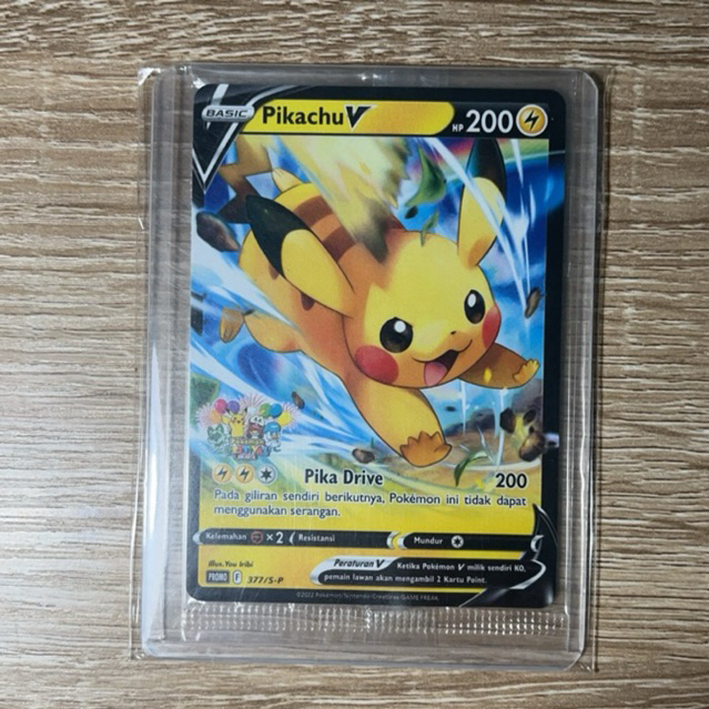 Kartu TCG Pokemon Pikachu V Fanfare Promo Indonesia (Sealed)