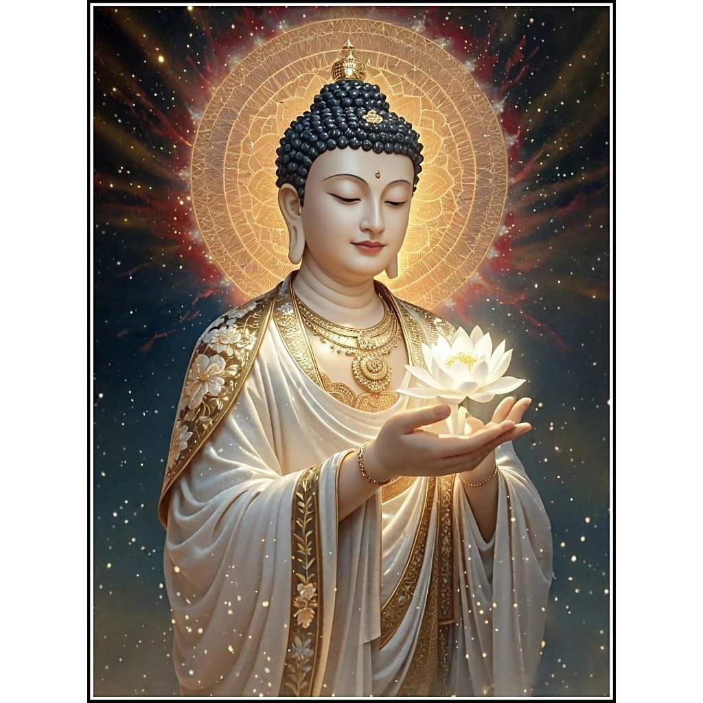 cetak poster BUDHA GAUTAMA dekorasi rumah ruangan tamu kamar tidur astetik keagamaan Budha