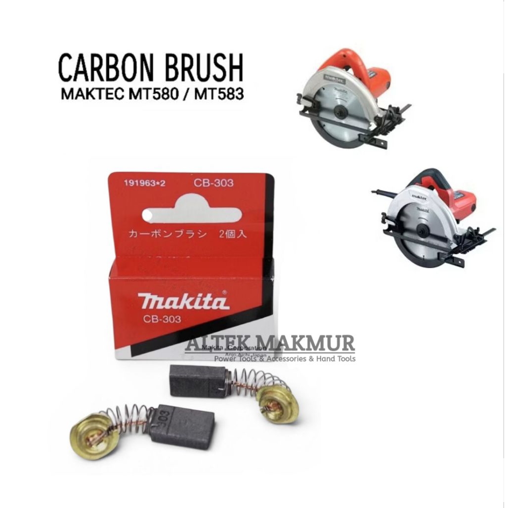 Makita Carbon Brush Mesin Circular Saw Maktec MT580 / MT583