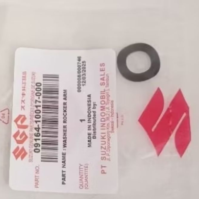 RING GELOMBANG RING WASHER AS PELATUK KLEP SUZUKI SMASH BARU SMASH TITAN ORIGINAL SGP 09164-10017-00