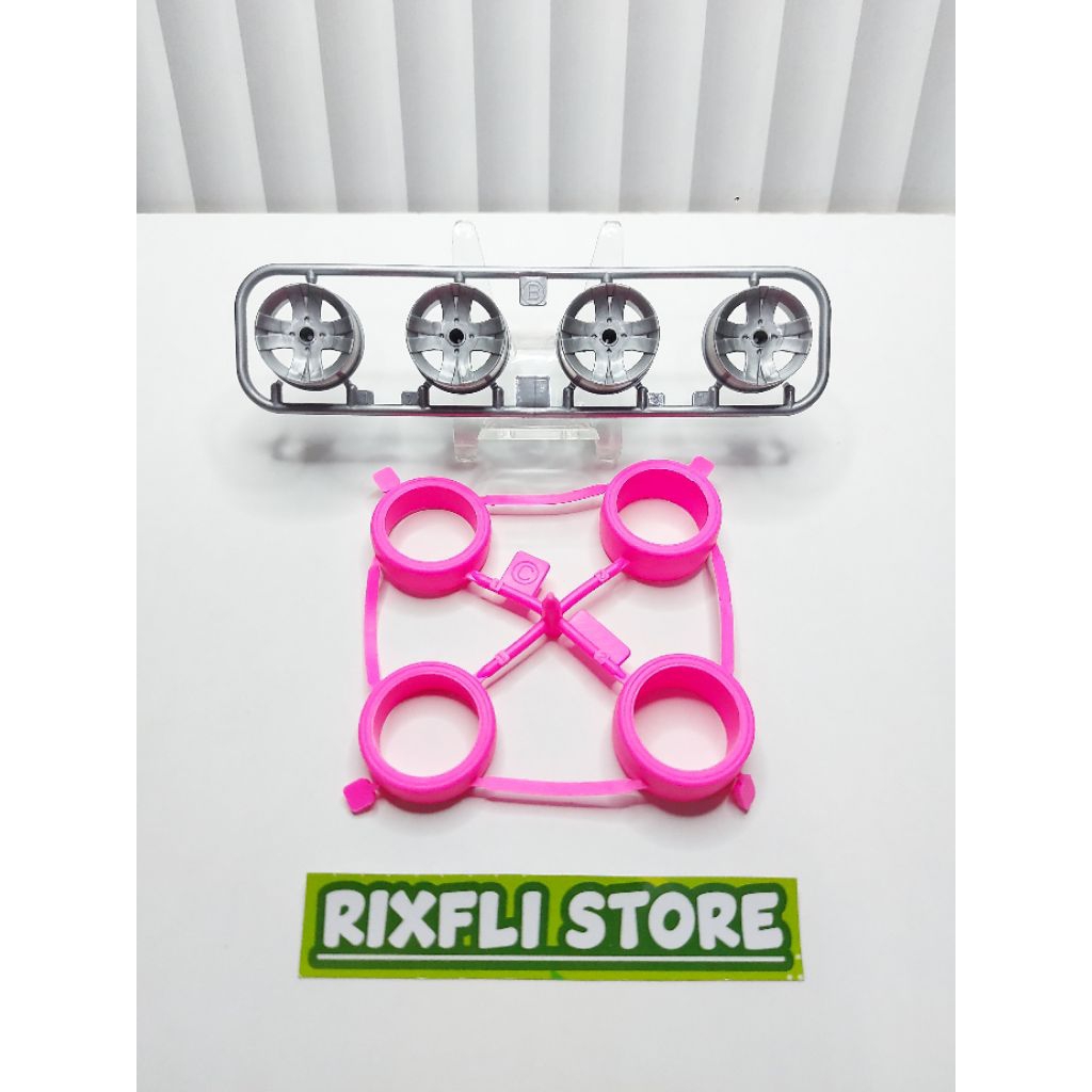 Velg dan Ban Tamiya KIT DAXING Series COPERFANG PINK SPECIAL Ukuran LARGE Part Copotan KIT DAXING