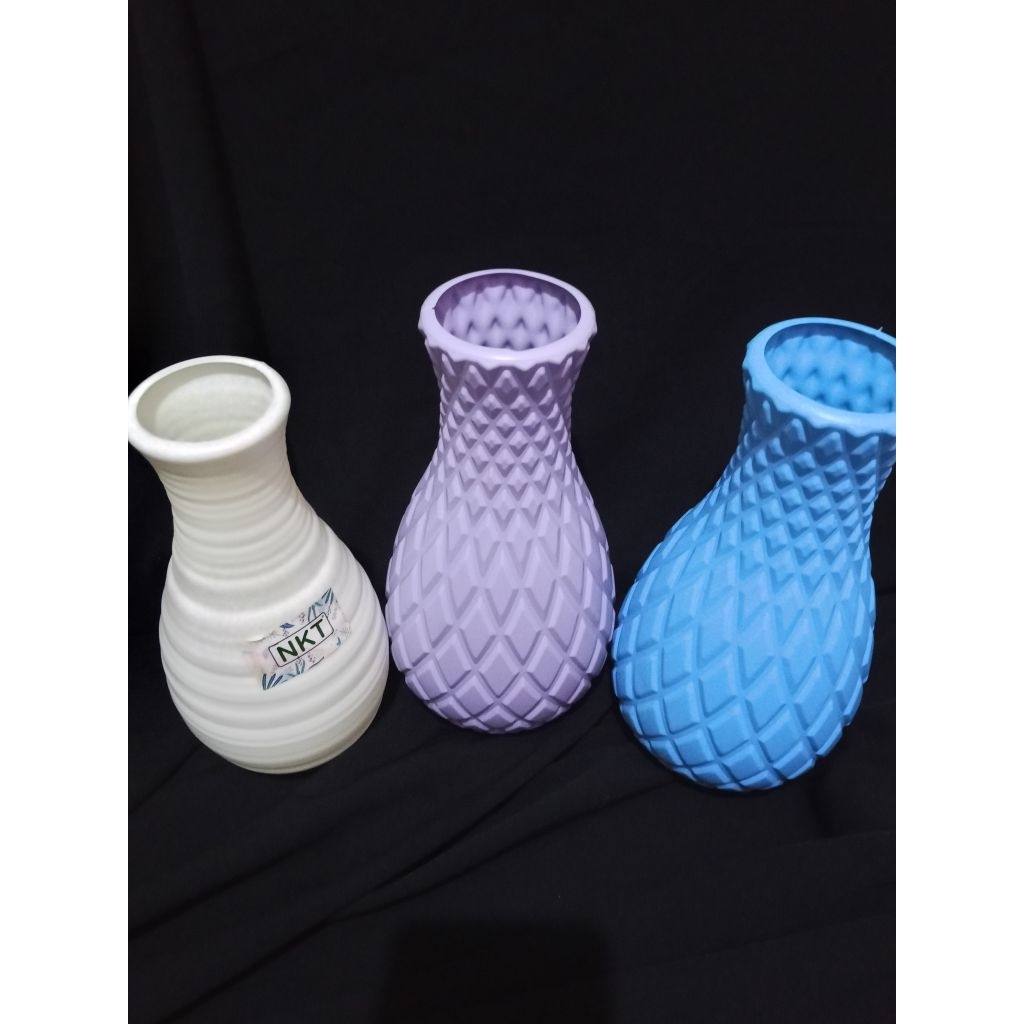 vas plastik cantik vas bunga vas dekorasi meja