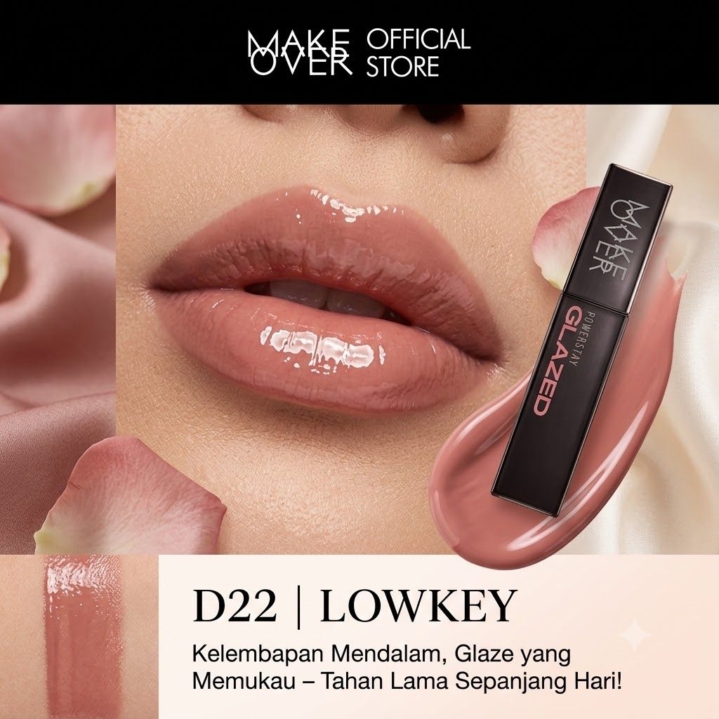 Make Over Powerstay Glazed Shade D22 Lowkey