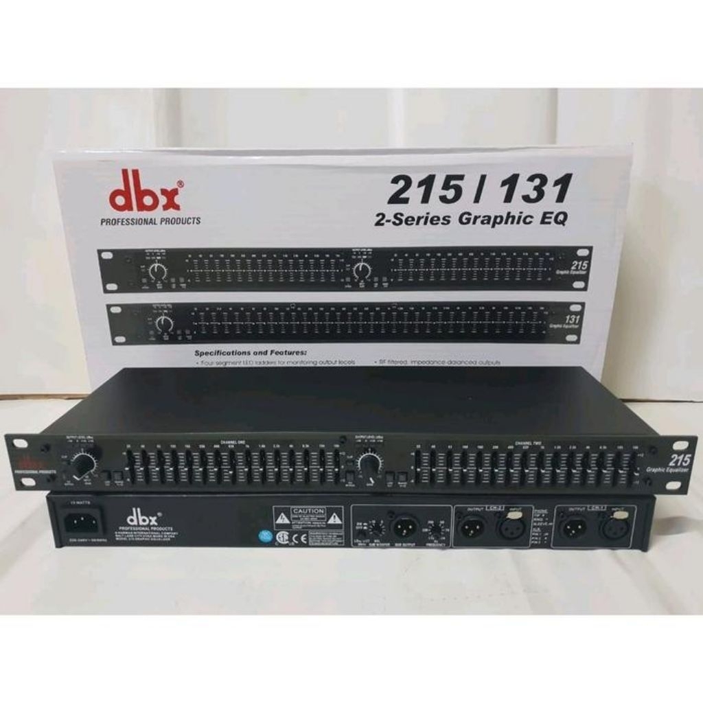 DBX EQ 215 (made in USA) ACC SOUND BEKAS Bagus