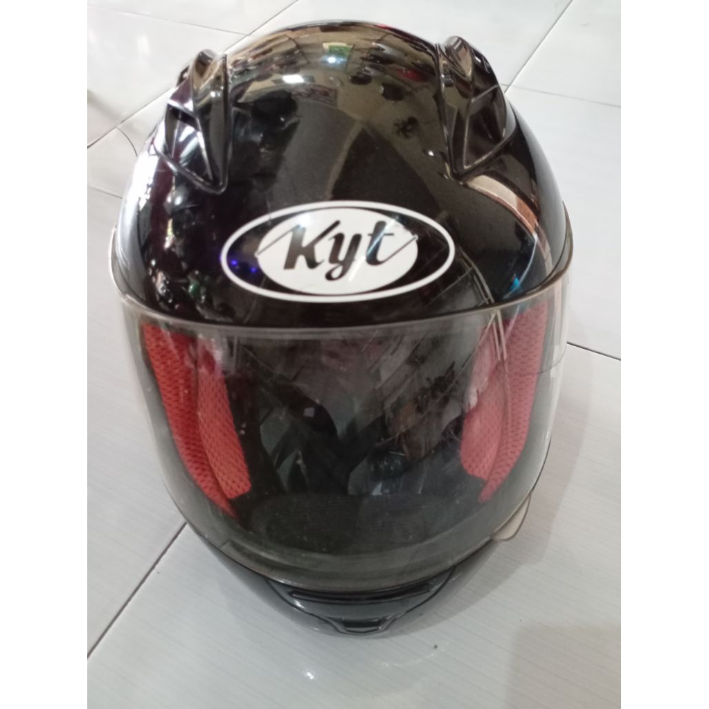 HELM TEROPONG KYT RC7 HITAM ORIGINAL SECOND PL