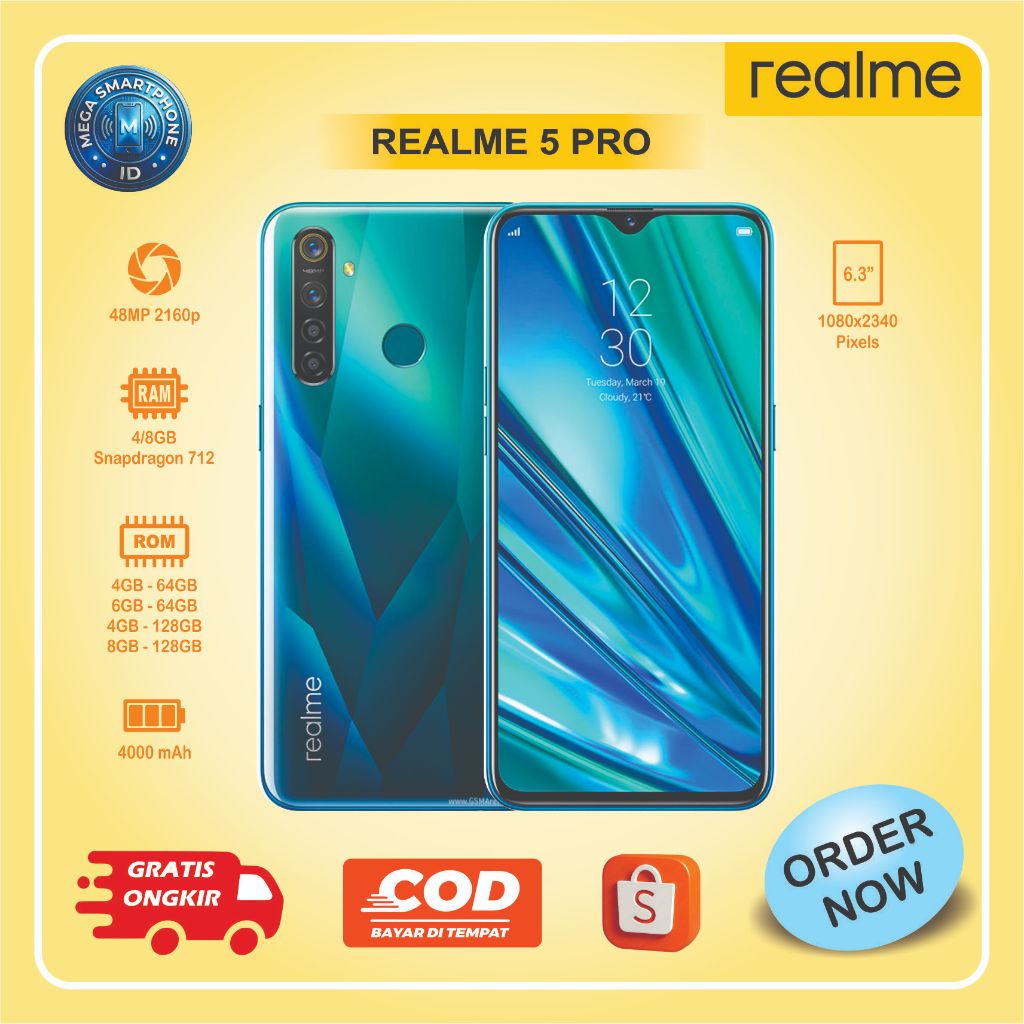 Realme 5 Pro | HP Second batangan