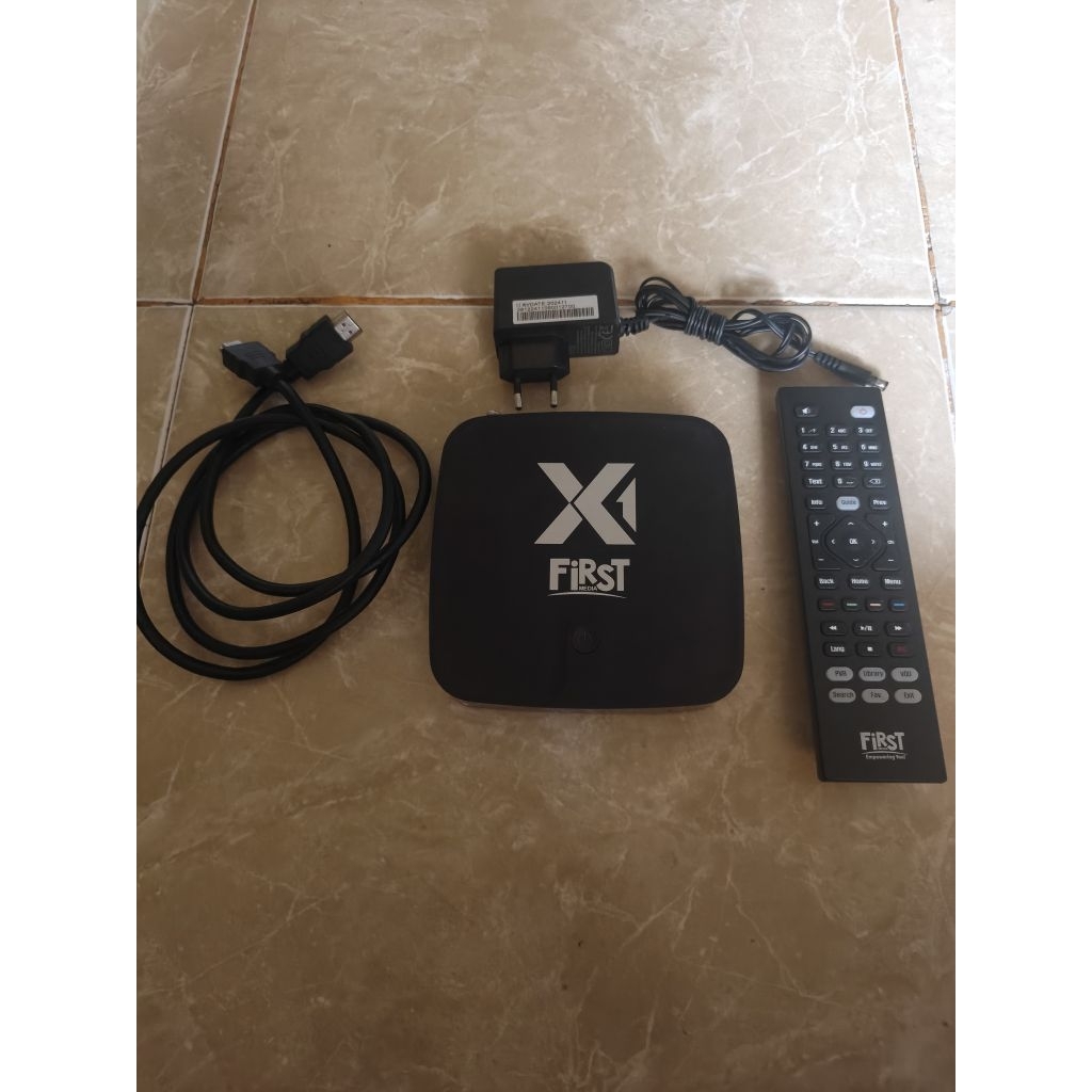 STB ANDROID X1 LITE FULLSET REMOT BIASA