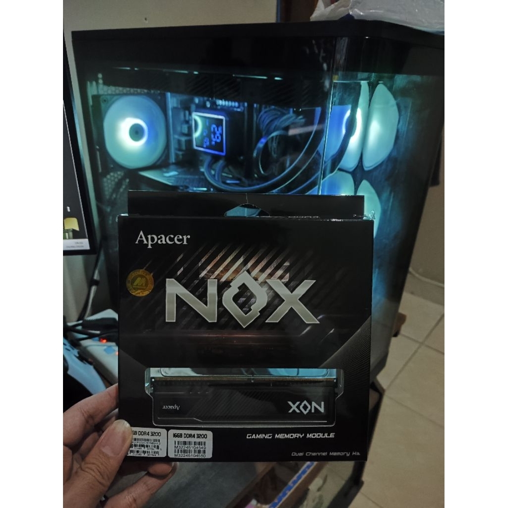 NOX Apacer Ram DDR4 16 Gb 3200Mhz