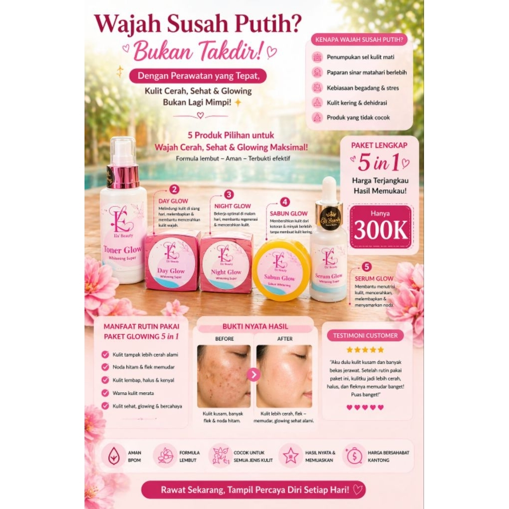 PAKET GLOW ELS BEAUTY SKINCARE (NEW) ORIGINAL skincare paling best seller