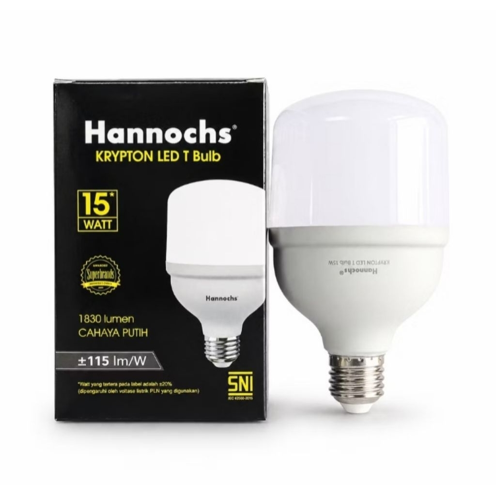 Hannochs Krypton T Bulb 15W Cahaya Putih