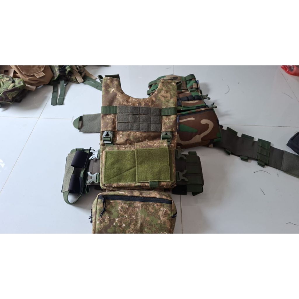 Greenzone Spiritus Systems Reps - LV119 Overt Plate Carrier Vest Rompi Tactical Militer TNI AU AL AD