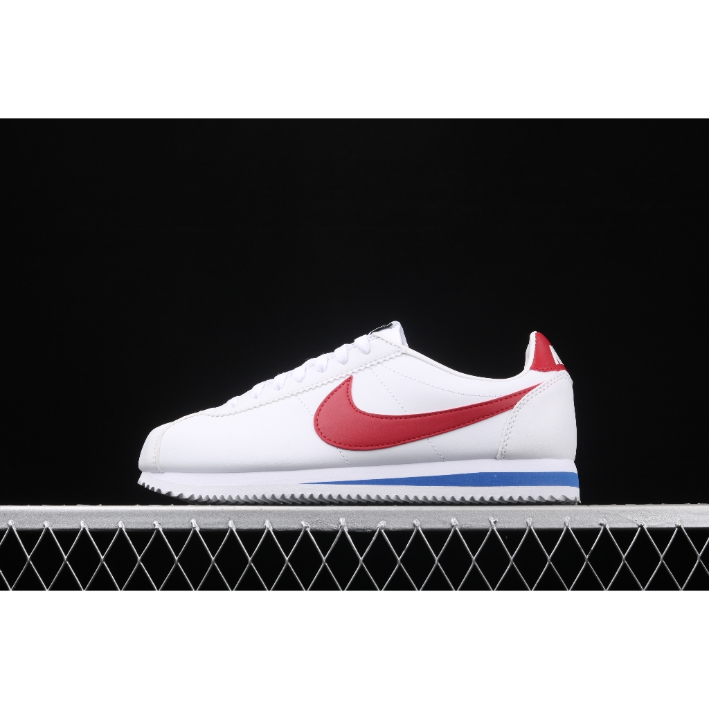 SIZE 38 READY STOCK - Nike Classic Cortez Leather Forrest Gump (White Varsity Red Royal Blue) BNIB O