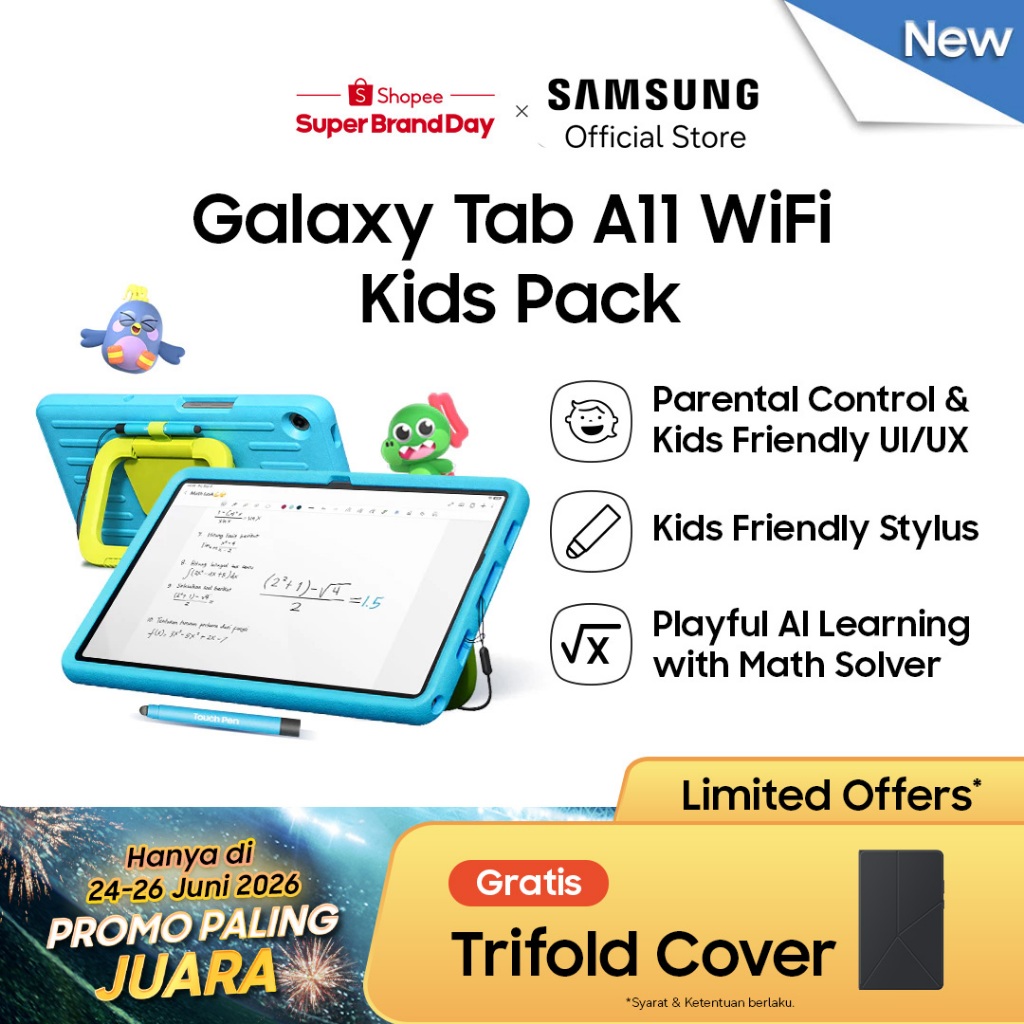 Samsung Galaxy Tab A11 WiFi Kids Pack 4/64 GB - Gray