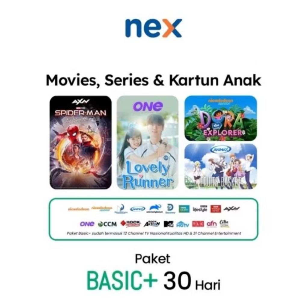 Nex Parabola Paket Basic+ Variasi Tayangan Lengkap