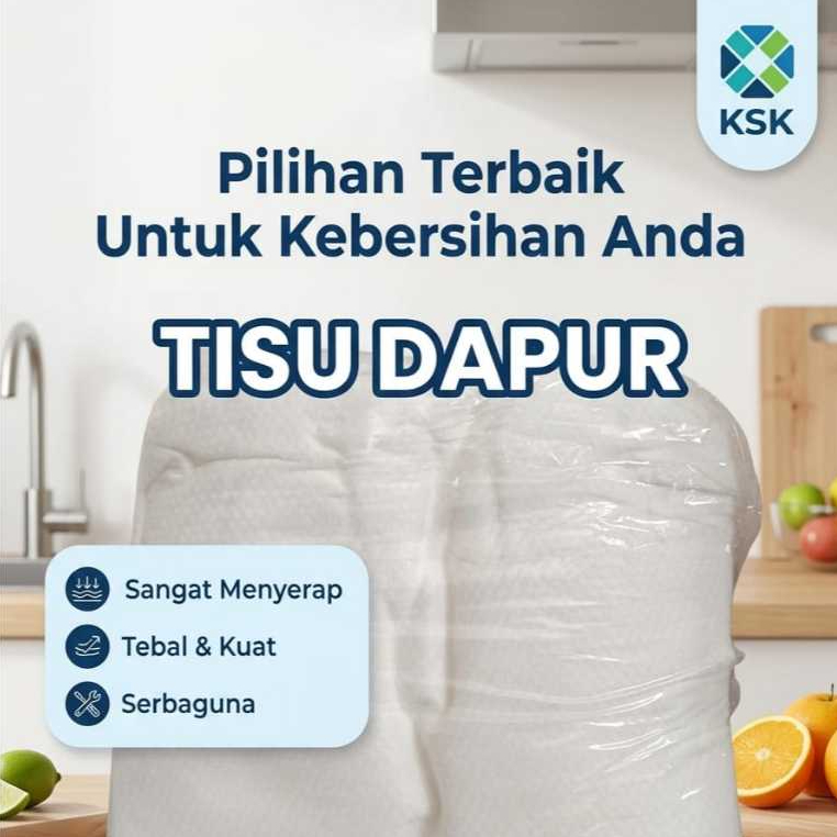 Tisu dapur serbaguna 500 gram polos BISA DIPAKAI BERULANG ULANG