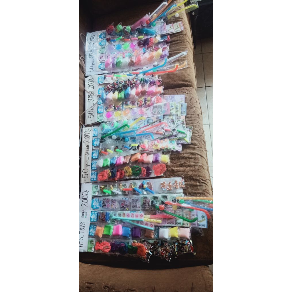 Mainan rencengan 2000an isi 50pcs