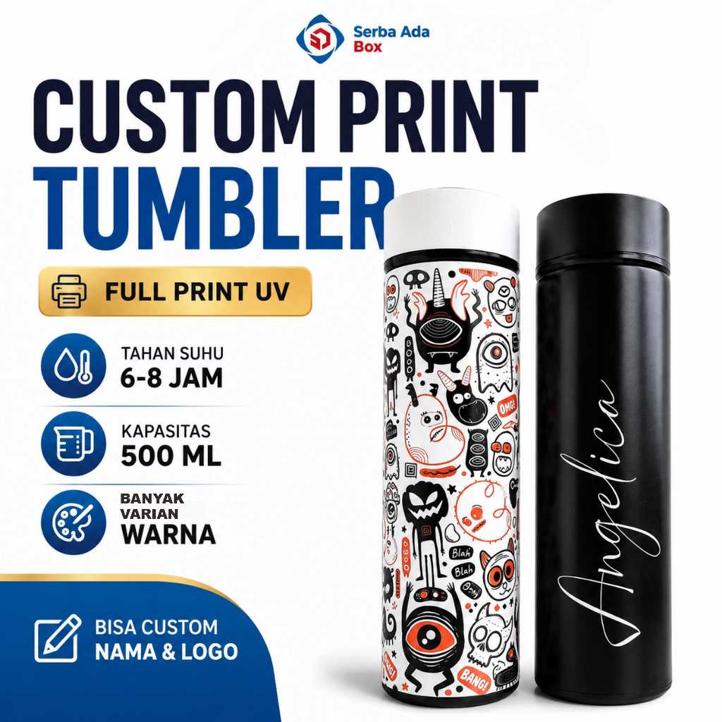 Tumbler Custom / Termos Custom / Tumbler custom nama *SATUAN*