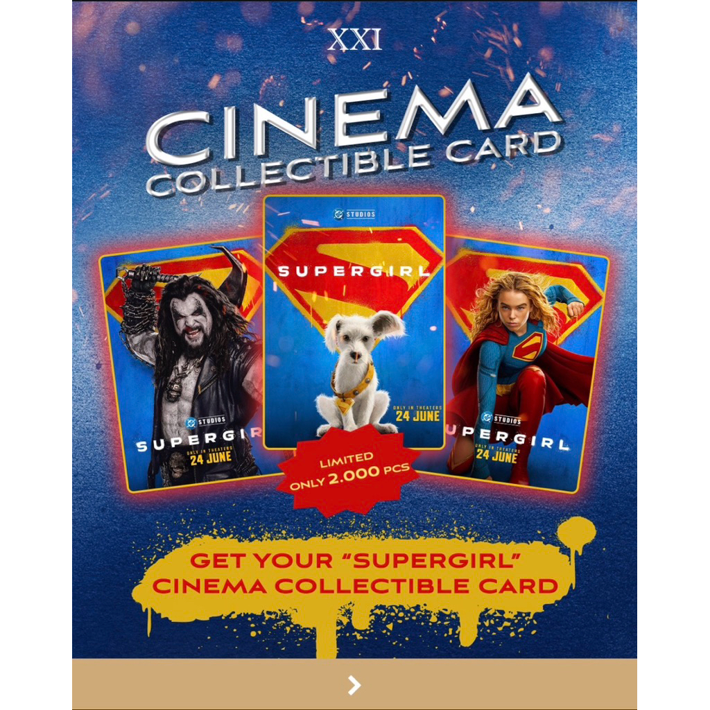 Cinema Collectible Card (CCC) - Cinema XXI #017 - Supergirl