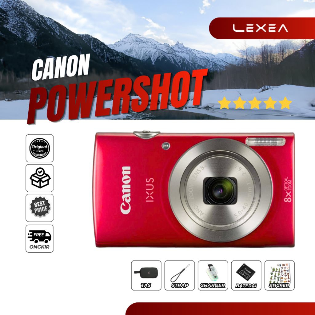 DIGICAM CANON IXUS 160 170 175 185 KAMERA POCKET BAGUS