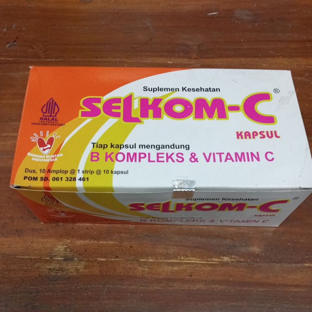 Selkom C tablet 1 box isi 10 strip original