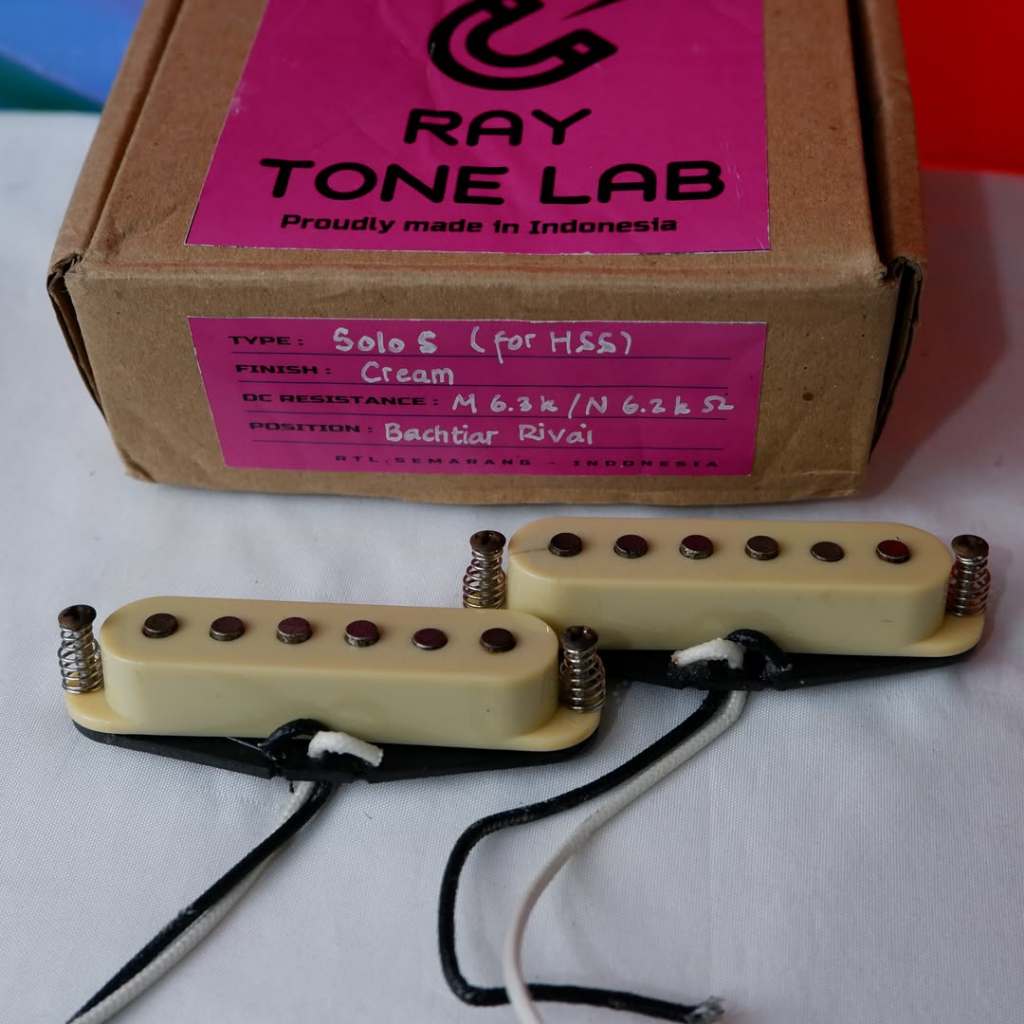Ray Tone Lab Solo S Cream Stratocaster Pickup Neck & Mid n fender seymour duncan lollar dimarzio