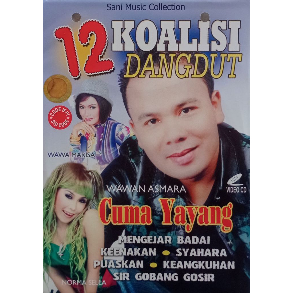 VCD ORIGINAL ALBUM 12 KOALISI DANGDUT WAWA MARISA (SANI MUSIC COLLECTION)