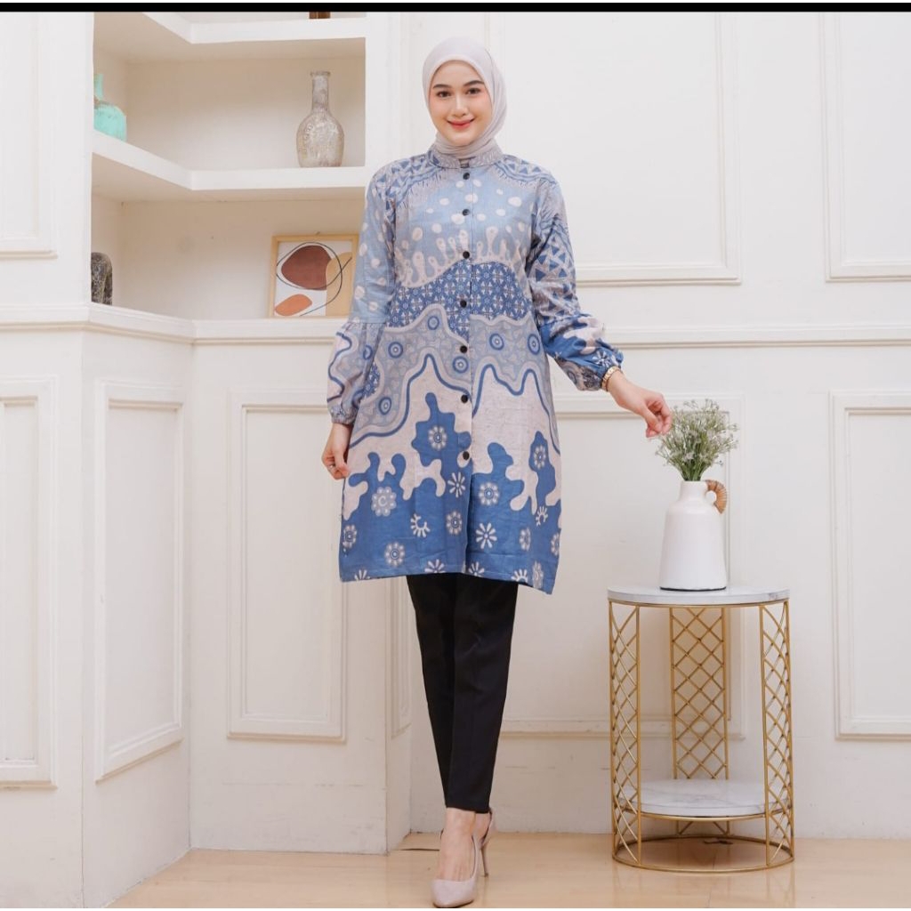 couple batik kemeja dan tunik modren murah medan