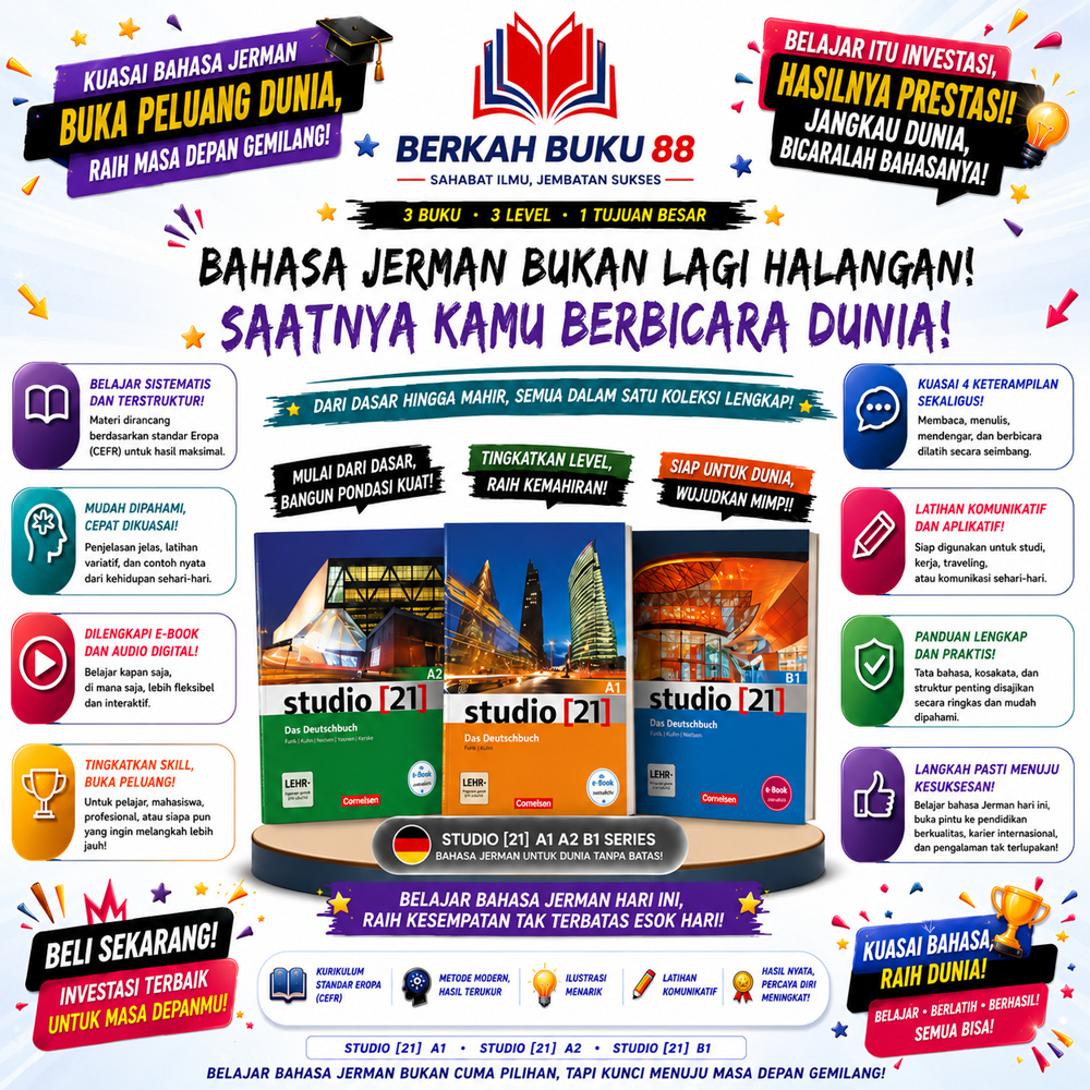 Buku seri Studio 21 (level A1, A2, B1), buku untuk belajar bahasa Jerman (Deutsch)