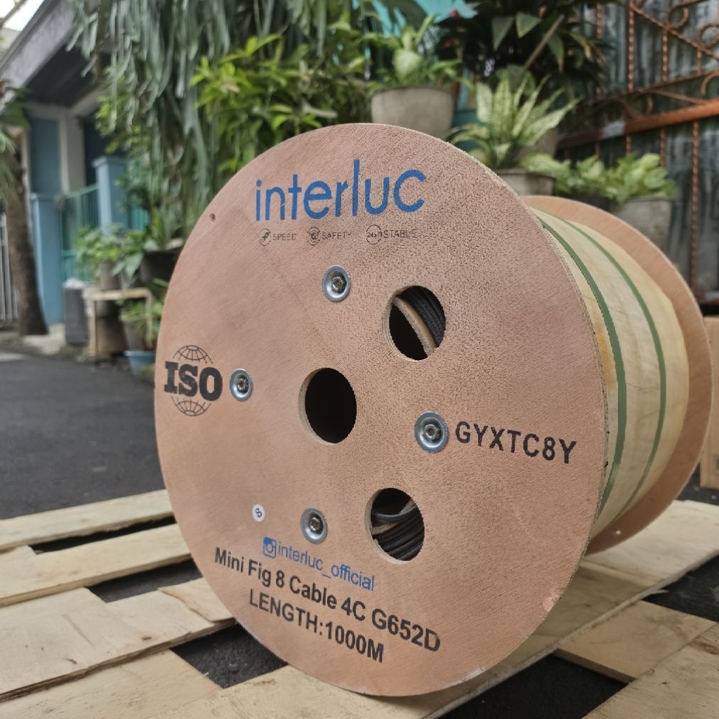 Interluc Kabel 4 Core Fig8 | KU Mini 4 Core Fig8 | Kabel Fiber Optic Cable 1KM FTTH