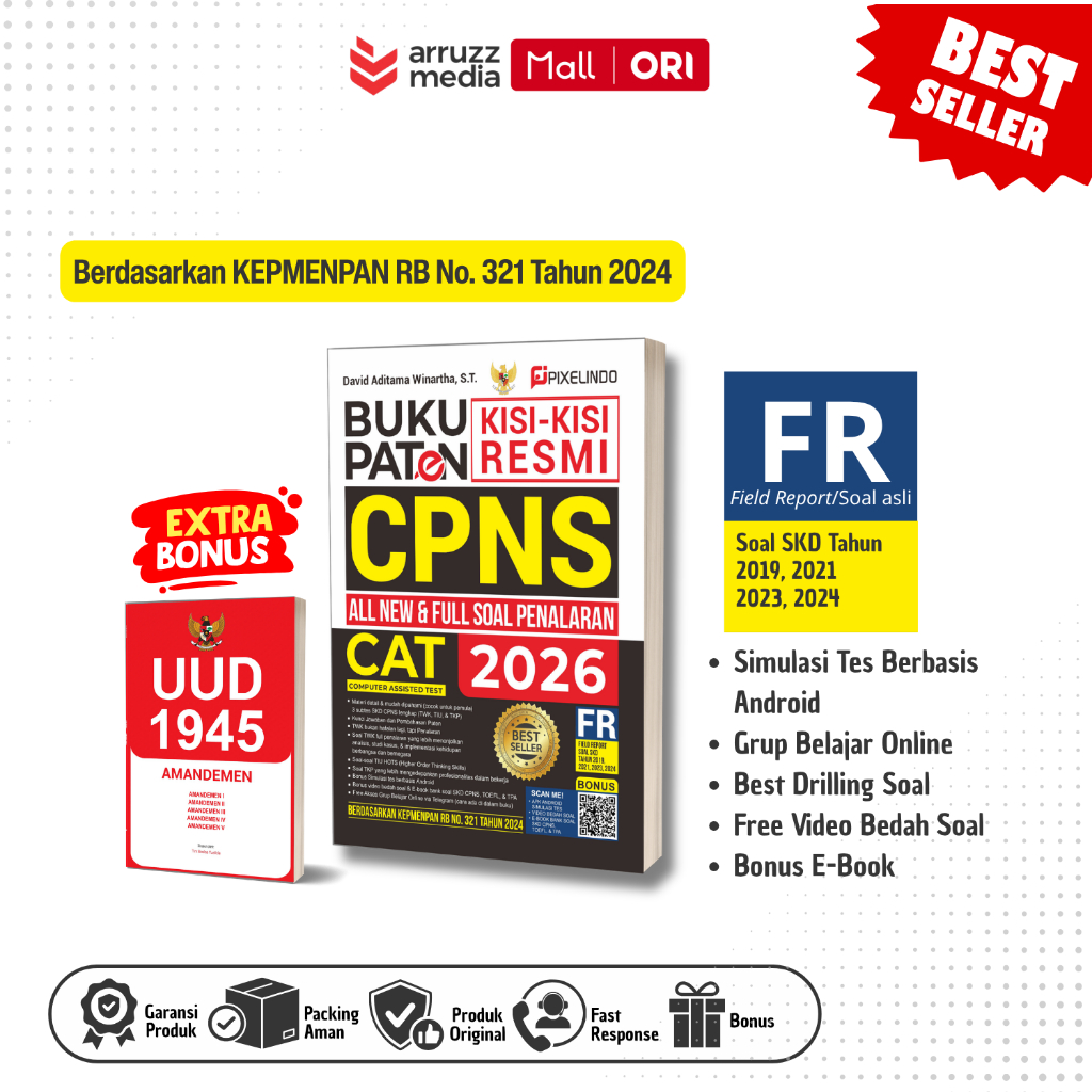 Buku Paten Kisi-kisi Resmi CPNS 2025-2026 arruzzmediastore