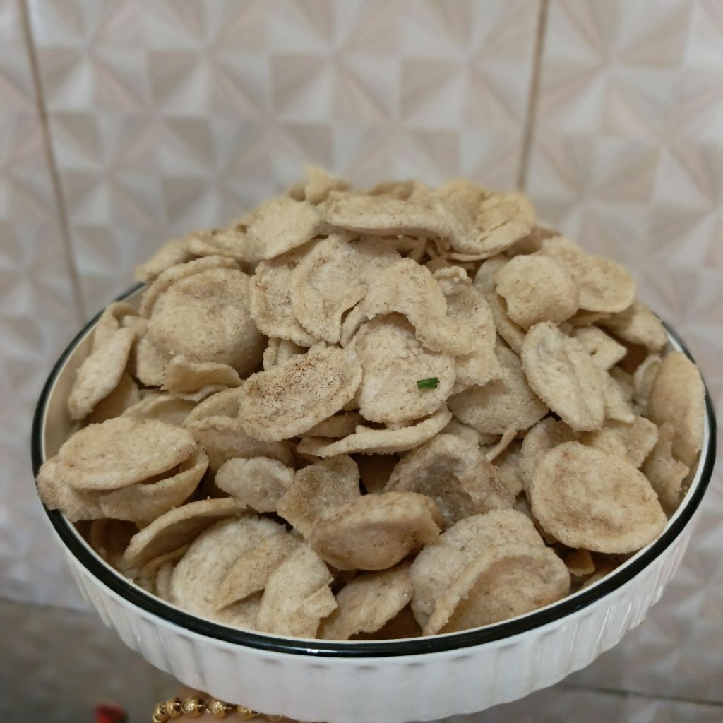 Kripset iteng Ori 250gr &500gr Enak Renyah Gurih Sedaap
