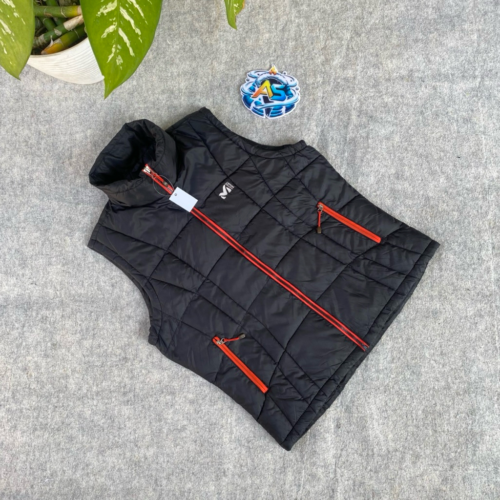 vest rompi outdoor millet hitam puffer super cakep banget