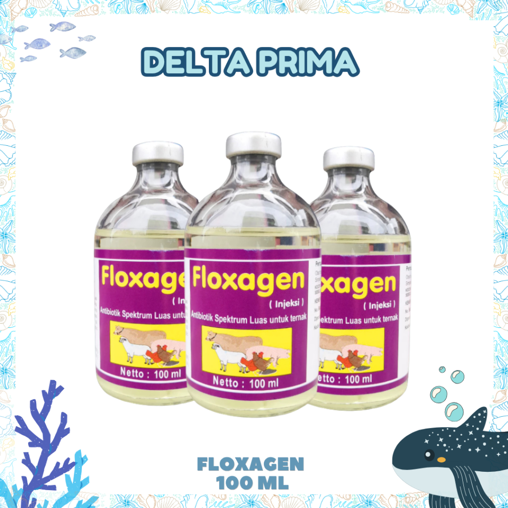 FLOXAGEN 100 ML - AB Untuk Pernafasan, Pencernaan dan Saluran Kemih Pada Ternak.