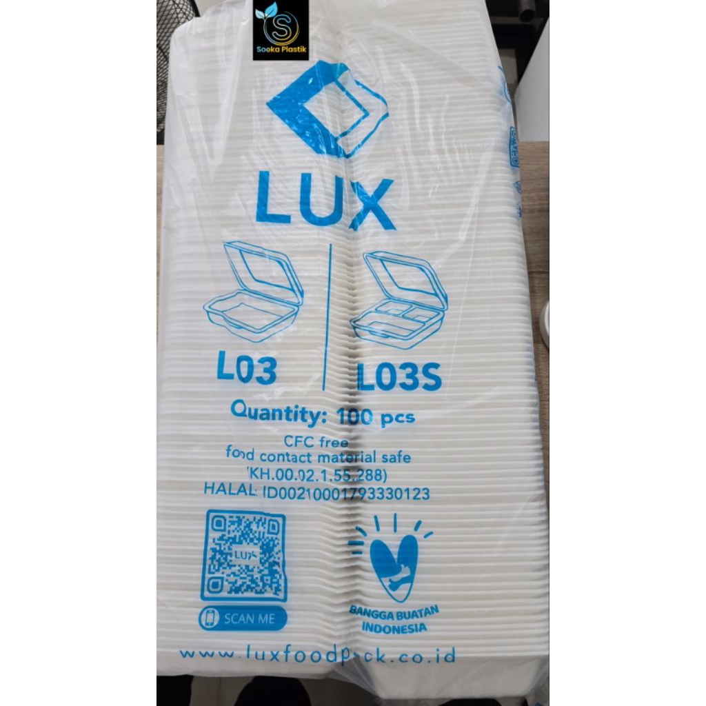 Lux L03 Foam Polos / Styrofoam / Kotak Stereofoam makanan