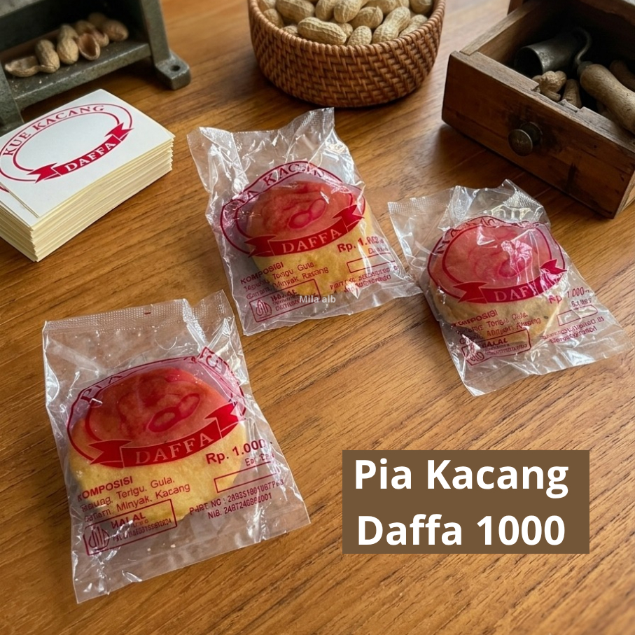 Kue Pia Kacang Daffa Enak Murah - Bakpia Klasik Cemilan Teh 1000